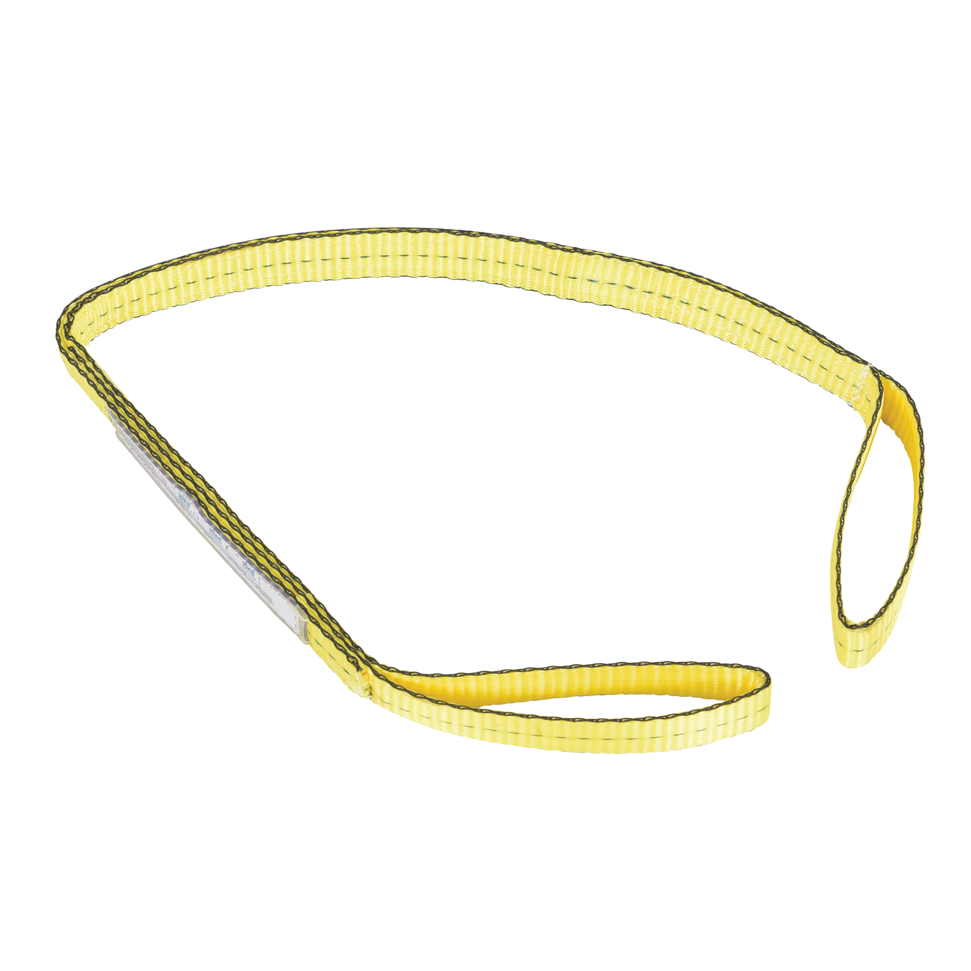 Vestil Polyester Lifting Web Sling - Double-Ply, Yellow, Model# SLD-1-F-4-YL